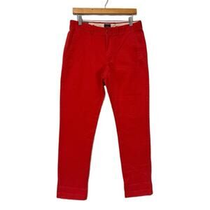 J CREW Broken In 770 Men’s Straight Legs Chino Pants Size 30 X 30 Orange